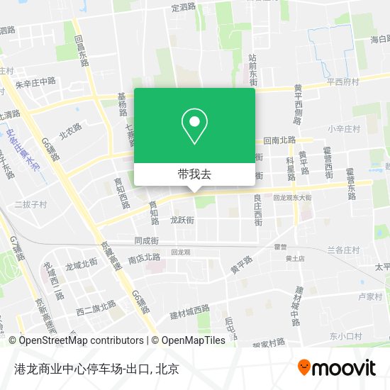 港龙商业中心停车场-出口地图