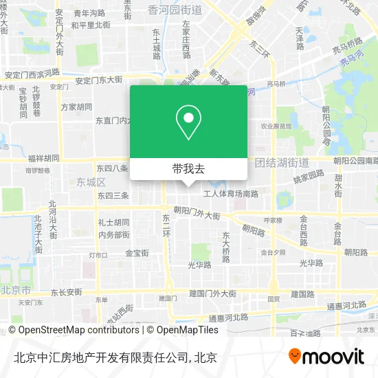 北京中汇房地产开发有限责任公司地图