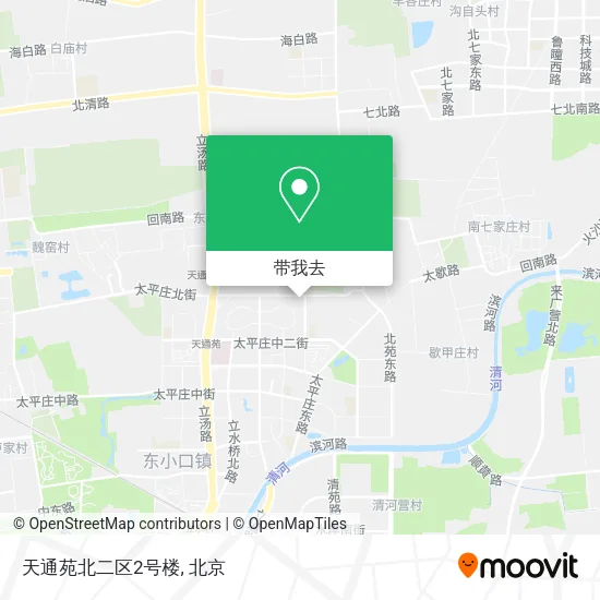 天通苑北二区2号楼地图