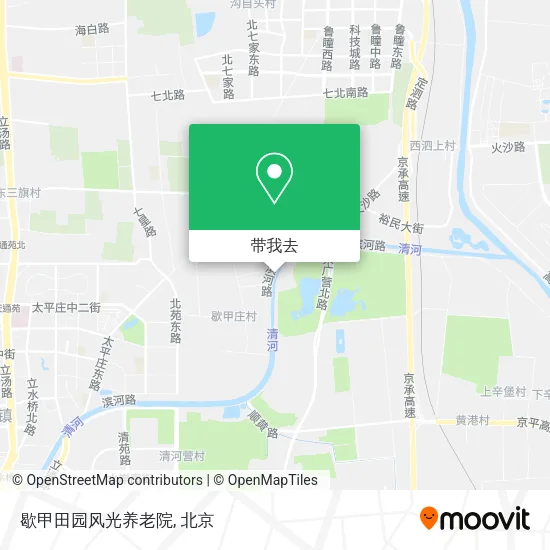 歇甲田园风光养老院地图