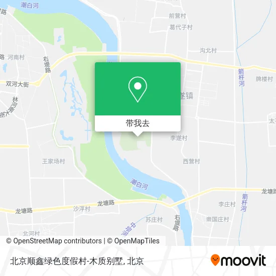 北京顺鑫绿色度假村-木质别墅地图