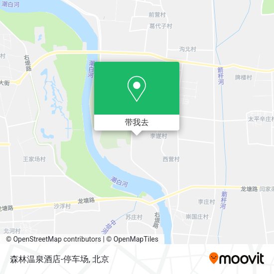 森林温泉酒店-停车场地图