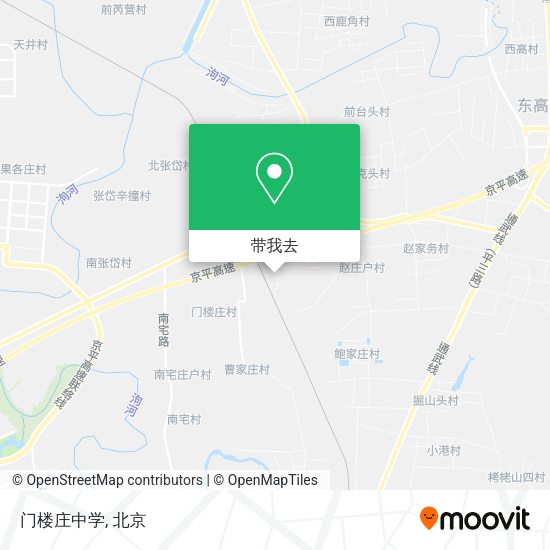 门楼庄中学地图