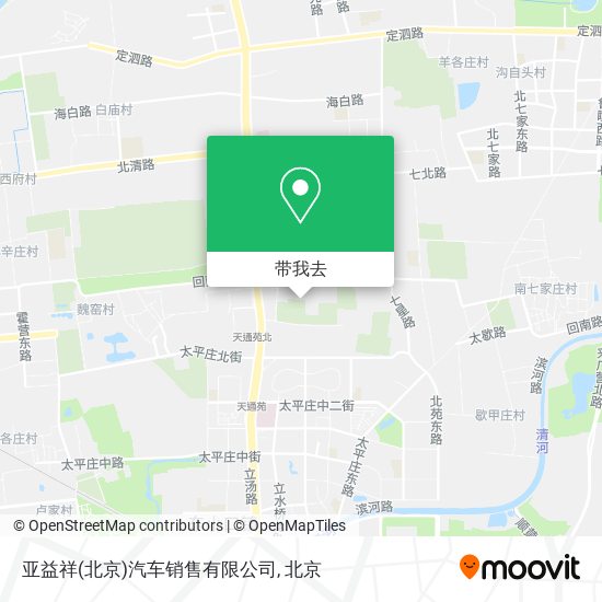 亚益祥(北京)汽车销售有限公司地图