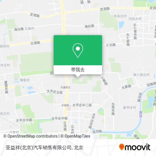 亚益祥(北京)汽车销售有限公司地图