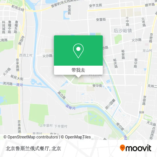 北京鲁斯兰俄式餐厅地图