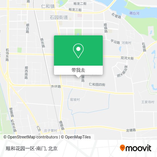 顺和花园一区-南门地图