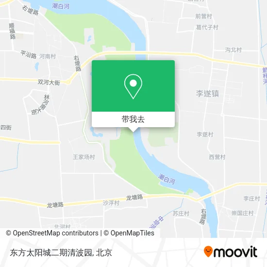 东方太阳城二期清波园地图