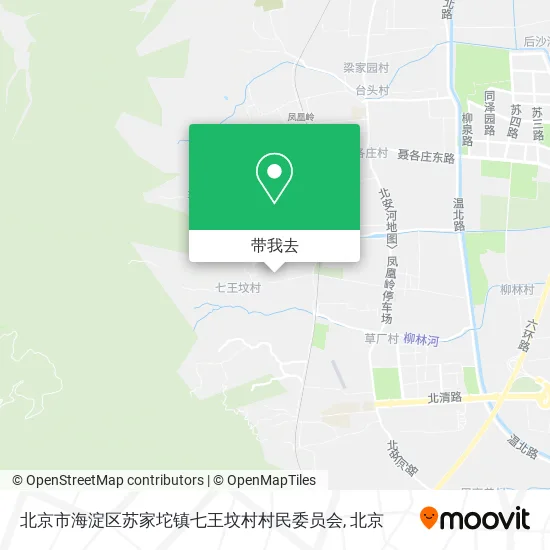 北京市海淀区苏家坨镇七王坟村村民委员会地图