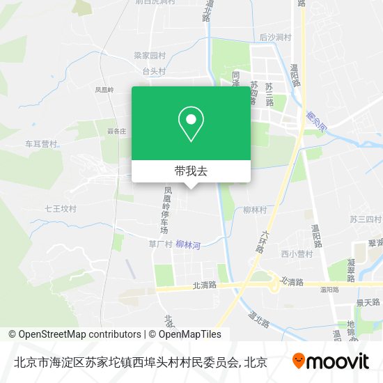 北京市海淀区苏家坨镇西埠头村村民委员会地图