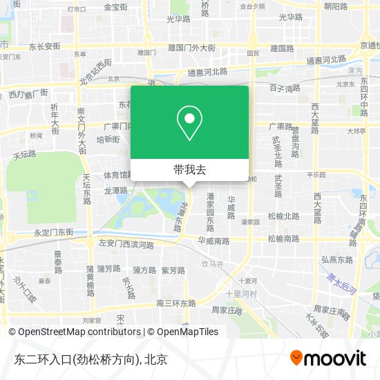 东二环入口(劲松桥方向)地图