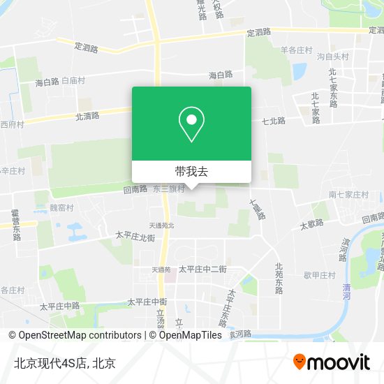 北京现代4S店地图