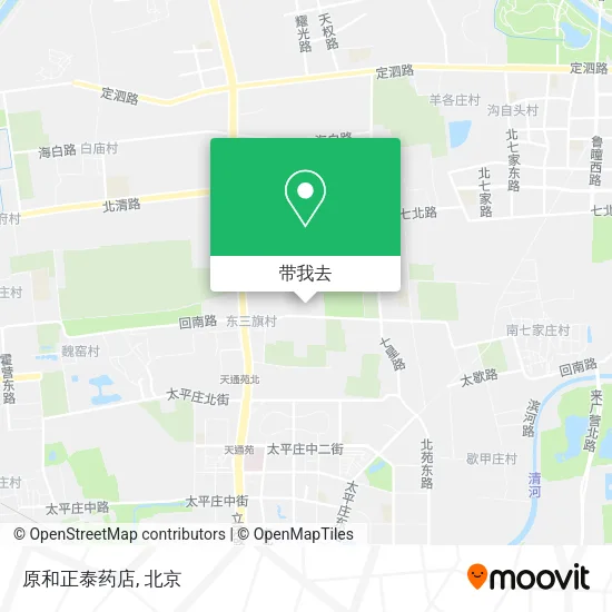 原和正泰药店地图