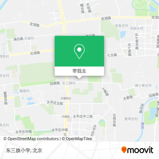 东三旗小学地图