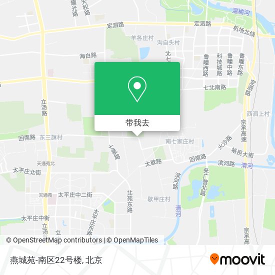 燕城苑-南区22号楼地图