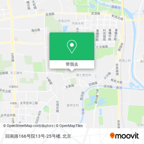 回南路166号院13号-25号楼地图