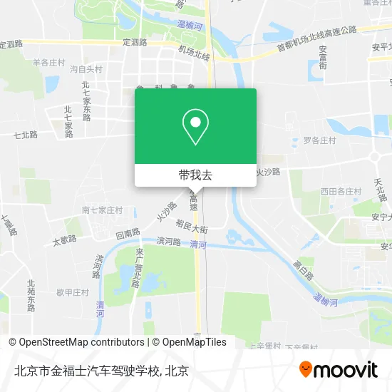 北京市金福士汽车驾驶学校地图