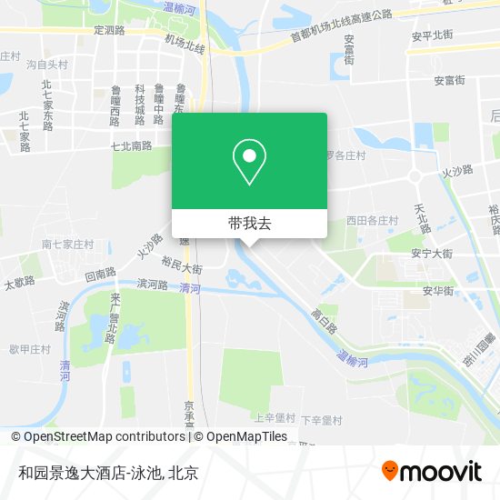 和园景逸大酒店-泳池地图