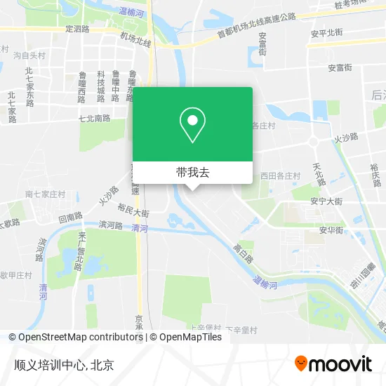 顺义培训中心地图