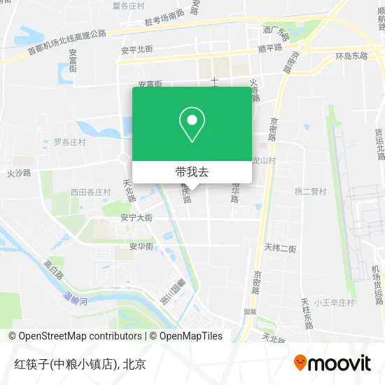 红筷子(中粮小镇店)地图