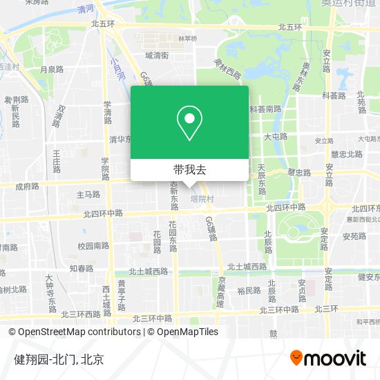 健翔园-北门地图