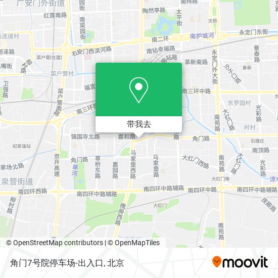 角门7号院停车场-出入口地图