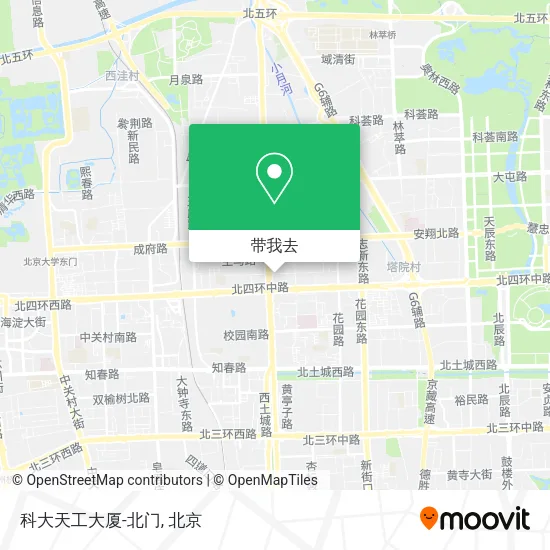 科大天工大厦-北门地图