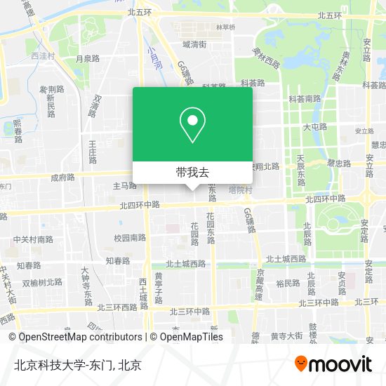 北京科技大学-东门地图