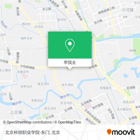 北京科技职业学院-东门地图