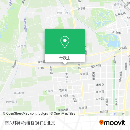 南六环路/砖楼桥(路口)地图