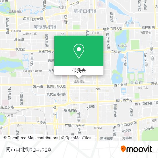 闹市口北街北口地图