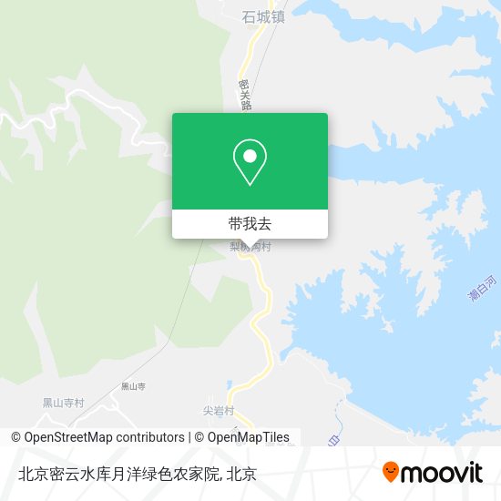 北京密云水库月洋绿色农家院地图
