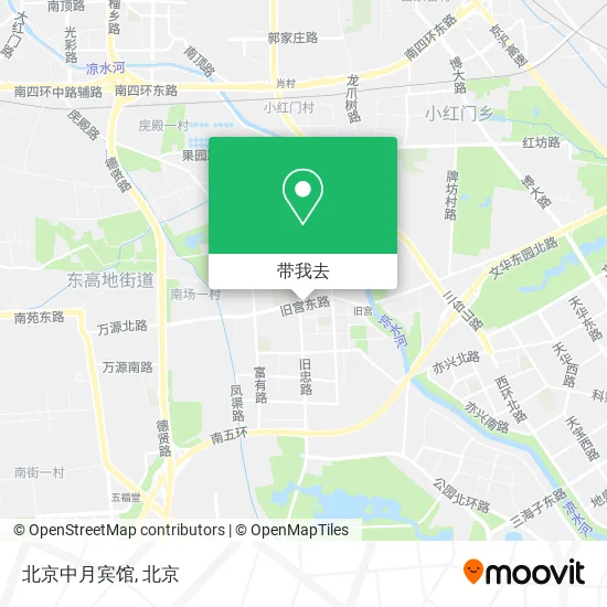 北京中月宾馆地图