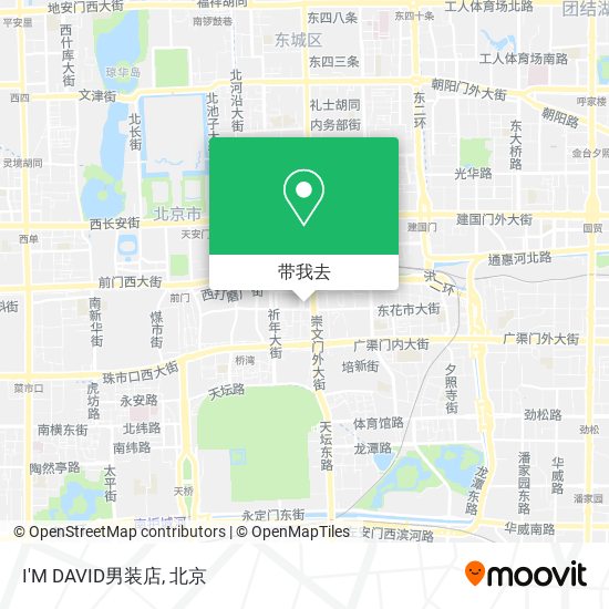 I'M DAVID男装店地图