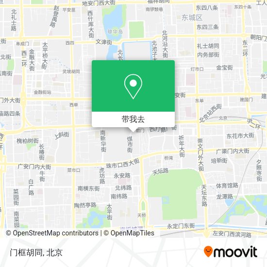 门框胡同地图