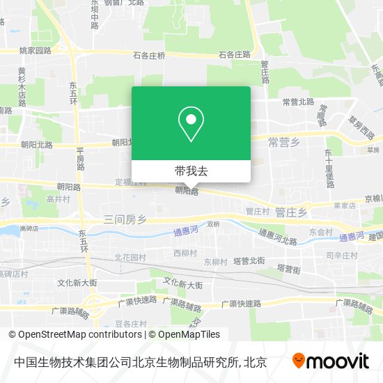 中国生物技术集团公司北京生物制品研究所地图