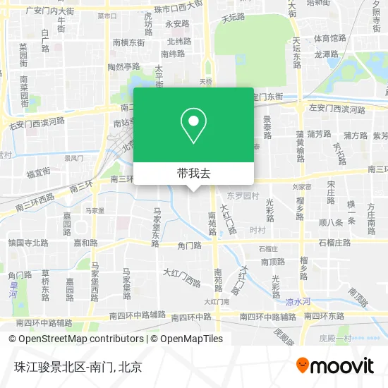 珠江骏景北区-南门地图