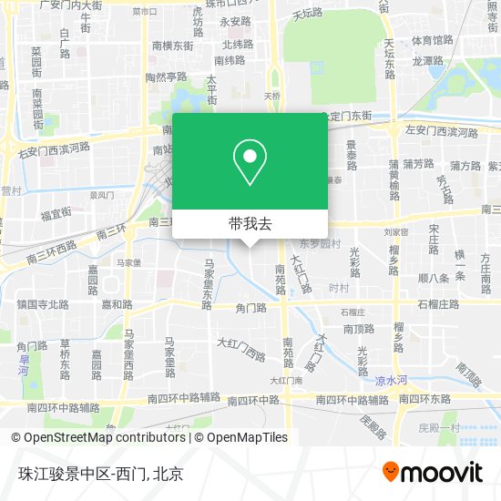 珠江骏景中区-西门地图
