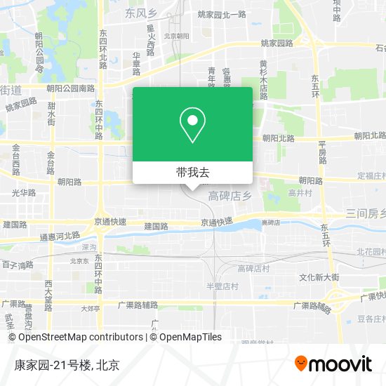 康家园-21号楼地图