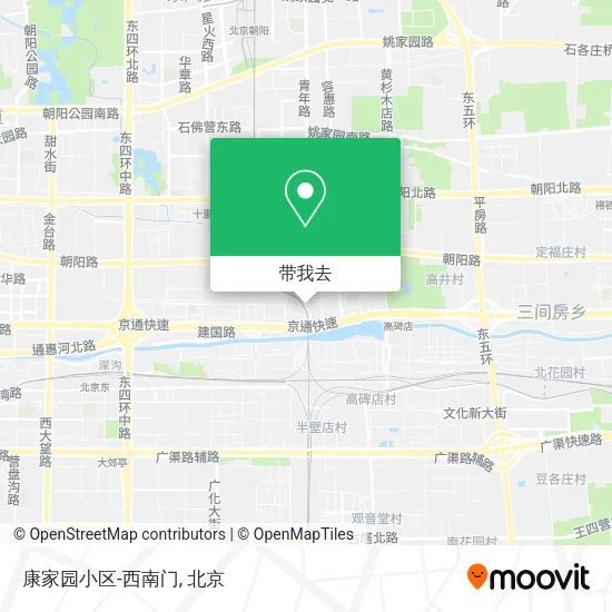 康家园小区-西南门地图