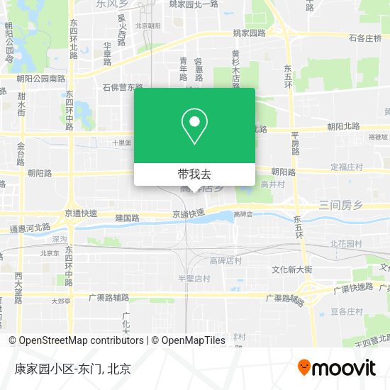 康家园小区-东门地图