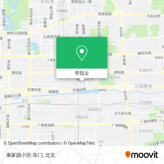 康家园小区-东门地图