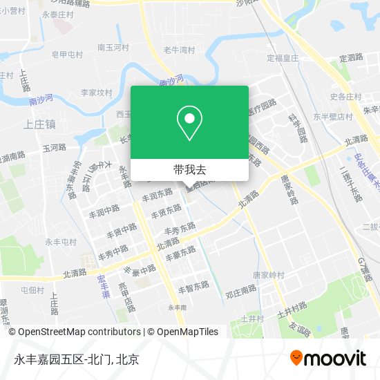 永丰嘉园五区-北门地图