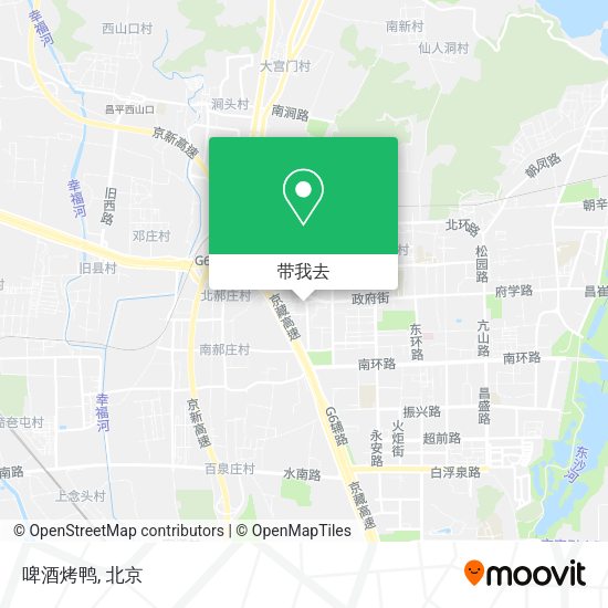 啤酒烤鸭地图