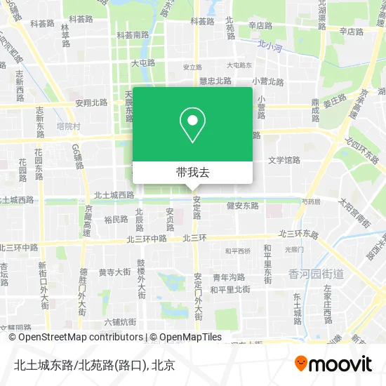 北土城东路/北苑路(路口)地图