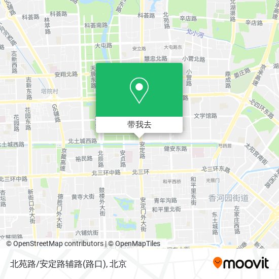 北苑路/安定路辅路(路口)地图