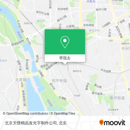 北京天憬精品发光字制作公司地图