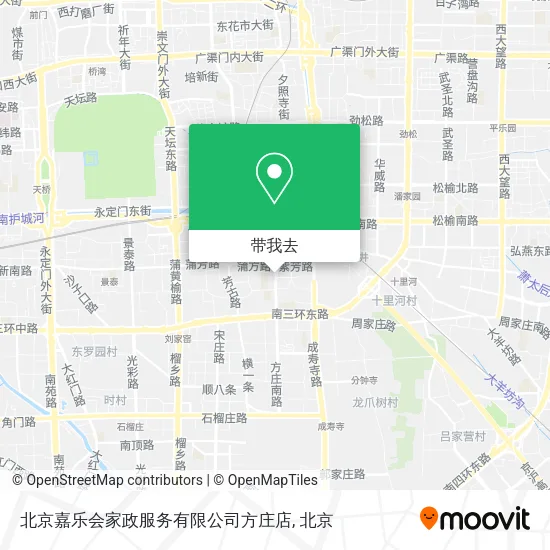 北京嘉乐会家政服务有限公司方庄店地图