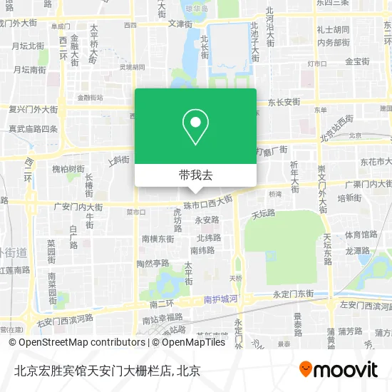 北京宏胜宾馆天安门大栅栏店地图
