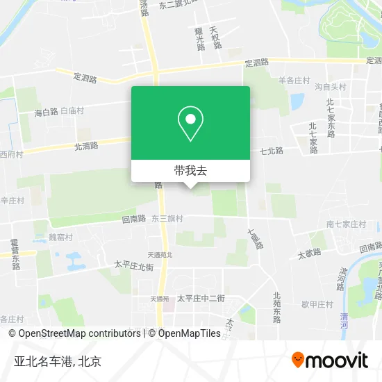 亚北名车港地图